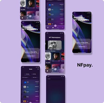 NFpay app design nft ui uidesign ux ux design