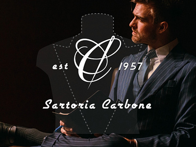 #90 Sartoria Carbone brand design brand identity branding daily 100 daily 100 challenge design graphic design logo logo identity minimal rebrand rebranding sartoria seamstress simple tailor tailor logo