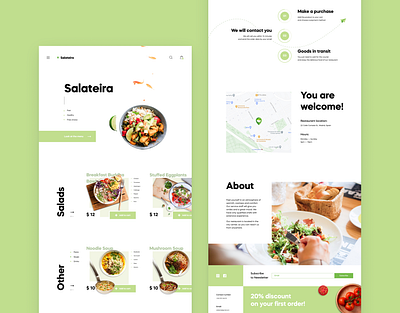 Salateira Website design ui ux web design