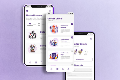 VetCare App app design graphic design ui ux