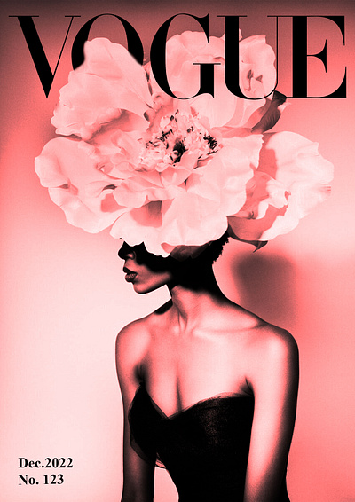 VOGUE cover design design graphic design illustration magazine cover minooakbari vogue