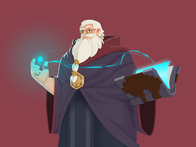 Council Of Mages - Gwydion game graphic design illustration