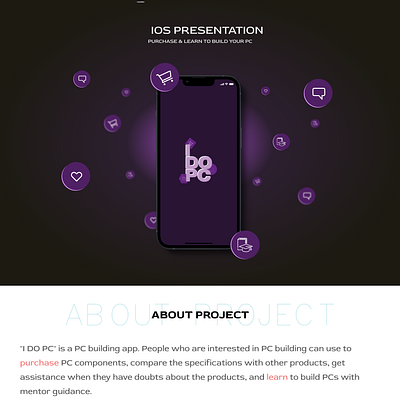 IOS Presentation - PC Building App ios ios presentation portfolio presentation ui uxui