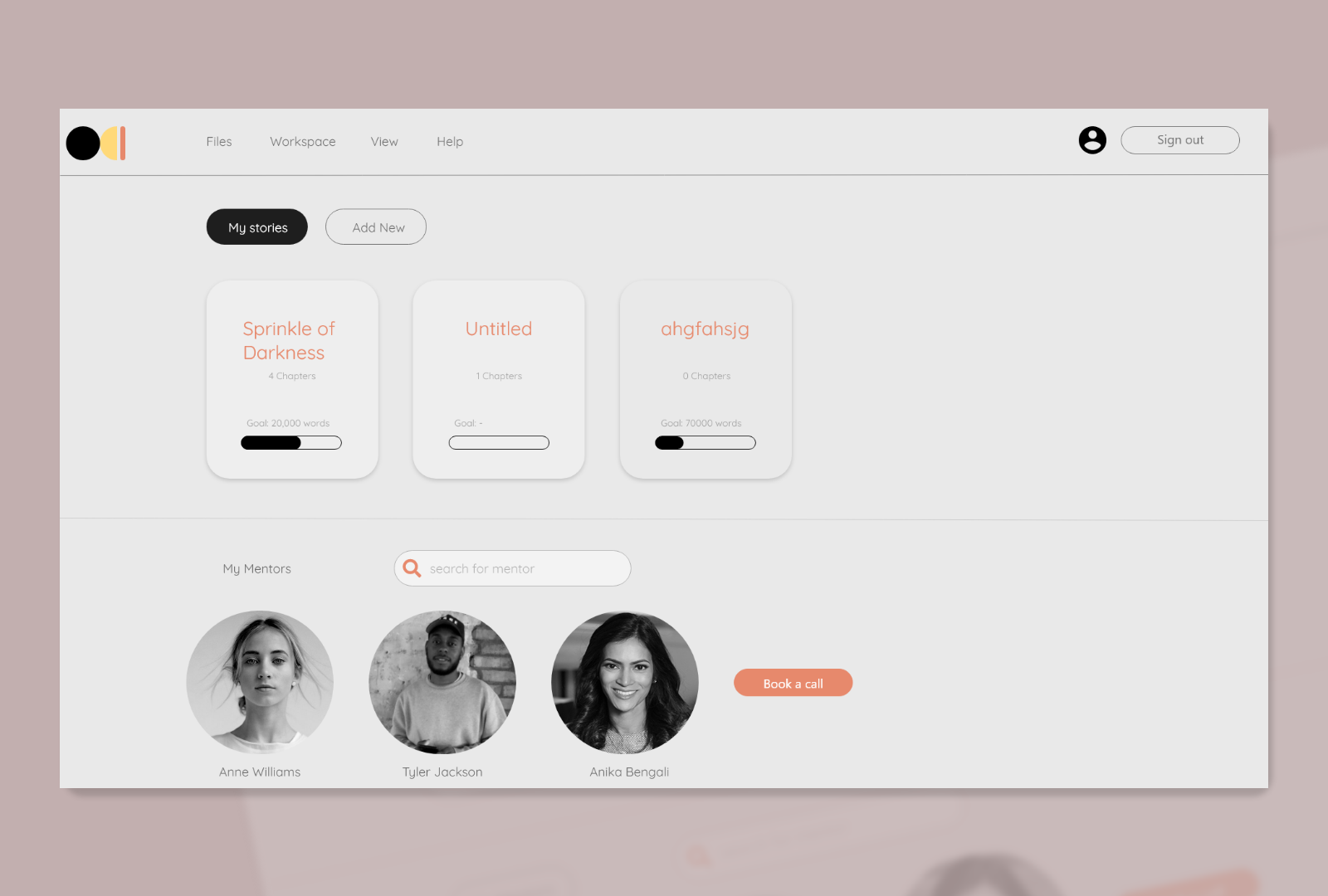 Writing app | UI Design by Christina Econ on Dribbble