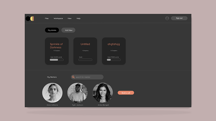 Writing app | UI Design by Christina Econ on Dribbble