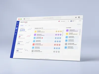 Threat Intel - SaaS app cyber design intel minimal product threat ui ux
