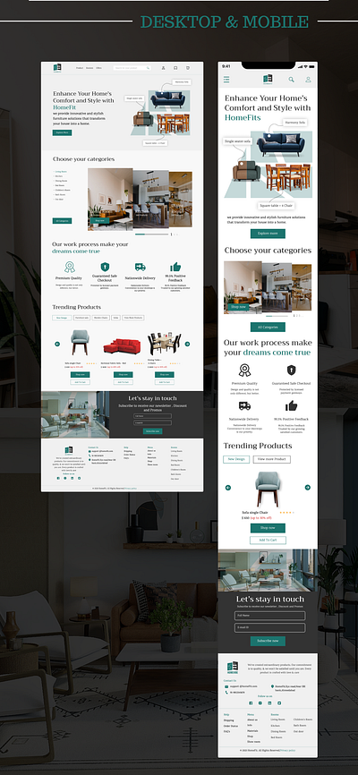 HomeFite-website app branding design illustration typography ui userinterface ux vector webdesign website