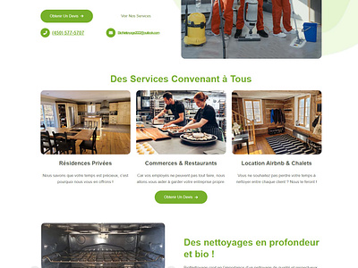 BioNettoyage bio cleaning design eco entretien environnement environnementally friendly graphic design green maintenance nettoyage service ui ux website