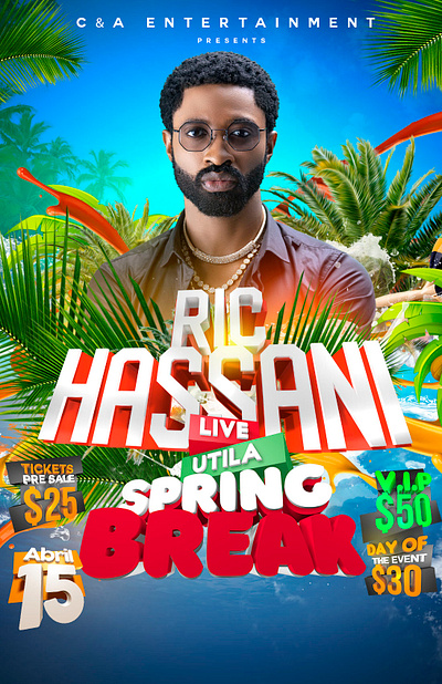 Caribbean Concert Flyer graphic design