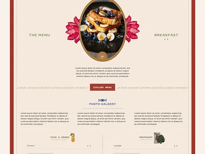 Indian Restaurant Web UI 3 design figma indian restaurant ui uidesign