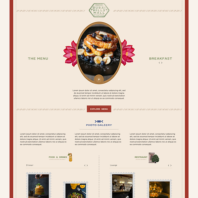 Indian Restaurant Web UI 3 design figma indian restaurant ui uidesign