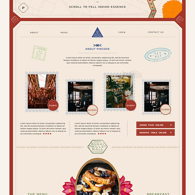 Indian Restaurant Web UI 2 figma indian restaurant ui uidesign uiux