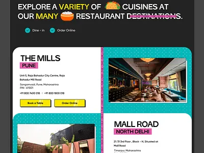 Fancy Restaurant Web UI 2 design figma indian restaurant ui uidesign uiux