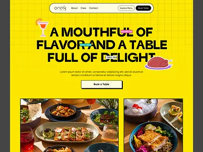 Fancy Restaurant Web UI 1 design figma indian restaurant ui uidesign uiux