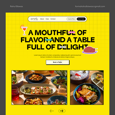 Fancy Restaurant Web UI 1 design figma indian restaurant ui uidesign uiux