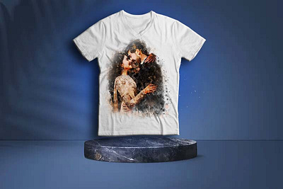 Water color t shirt design color motion graphics water