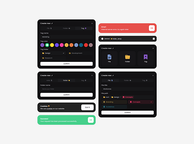 Devnotes — Popovers UI Components ui ui kit ux uxui web design