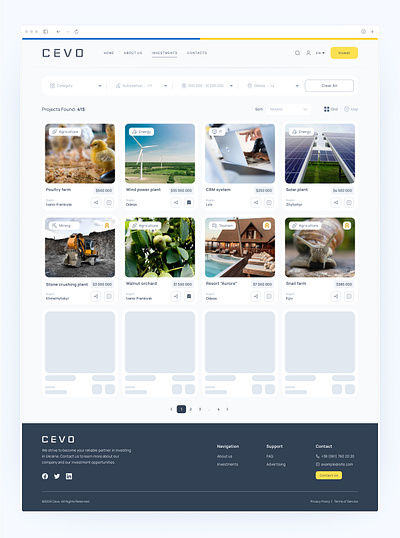 Website for Investment contact us contacts design form ui ui design ukraine ux web design webdesign website