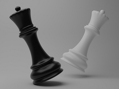 Queen | Reine | Blender 3d black blender chess cours echiquier formation lesson model modeling pawn pion queen reine texture tuto tutorial tutoriel white youtube