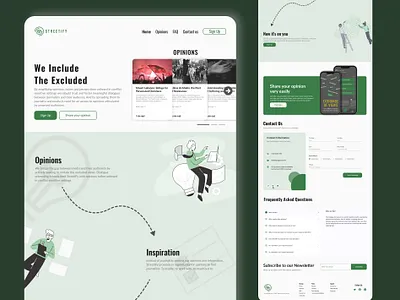 Streetify a platform for journalists design figma illustration journalism journalists opinions ui website