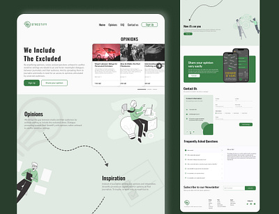 Streetify a platform for journalists design figma illustration journalism journalists opinions ui website
