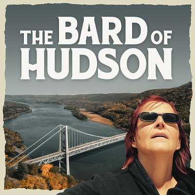 The Bard of Hudson Podcast Design design graphic design illustration podcast design typography vector