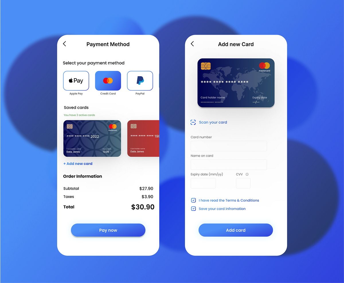 Credit Card Checkout by Pragathi Ilango on Dribbble