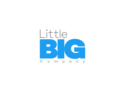 Little Big Company big creative logo little little big minimalist logo