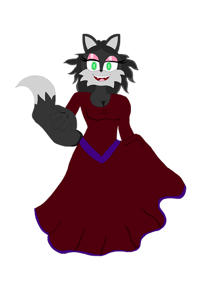 Aurelia Is Not Feeling Evil Today adult anthro character characters design dresses elegance fantasy fox furry girly illustration lady mobian oc red sonic villainess witches woman