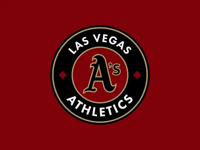 Las Vegas A's baseball branding design graphic design logo mlb vector