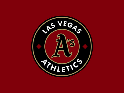 Las Vegas A's baseball branding design graphic design logo mlb vector