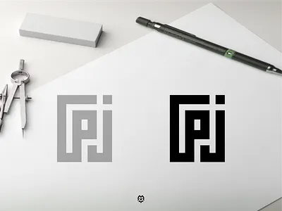 PJ monogram logo concept 3d branding design graphic design logo logoconcept logoinspirations logoinspire logos luxurydesign