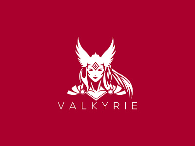 Valkyrie Logo app branding design game illustration logo norse strong ui ux valkyrie logo vector viking viking logo vikings warrior women worrior