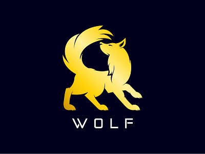 Wolf Logo 3d animal branding corporate design dynamic graphic design logo modern ui ux vector wolf logo for sale wolfs wolves wolf wolves