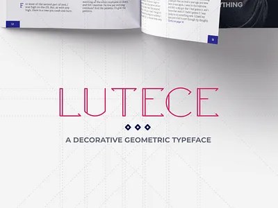 Lutece Geometric Font design font geometric typeface typography