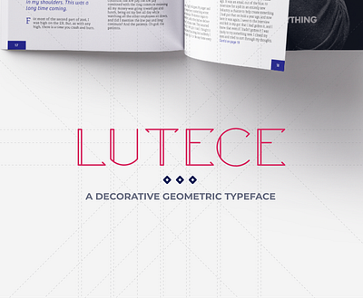 Lutece Geometric Font design font geometric typeface typography