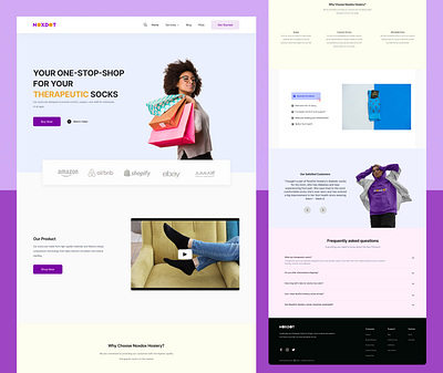 Noxdot Landing Page and Branding app branding design logo product product design ui ux