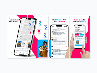 Chatterbox: App Store Product Page app app design apple branding chip design freelance graphic design herndon hire logo marketing mobile page product ui ux visual design