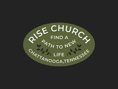 Brand Extension branding chattanooga church branding church design church logo color design graphic design green logo illustration illustrator logo marketing minimalistic rise tennessee typography