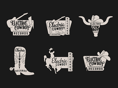 Neon Sign Designs branding country country design country illustration country logo country music cowboy cowboy design cowboy illustration design electric graphic design illustration illustrator logo marketing music music logo record label typography