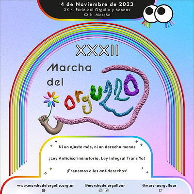 Marcha del Orgullo LGBTIQ+ 2023 Argentina drawing graphics illus illustration lgbt poster pride pride parade