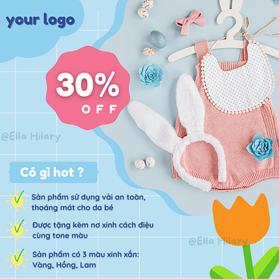 Instagram post - New Arrival - Baby clothes 3 baby clothes template branding canva clothes design graphic design template