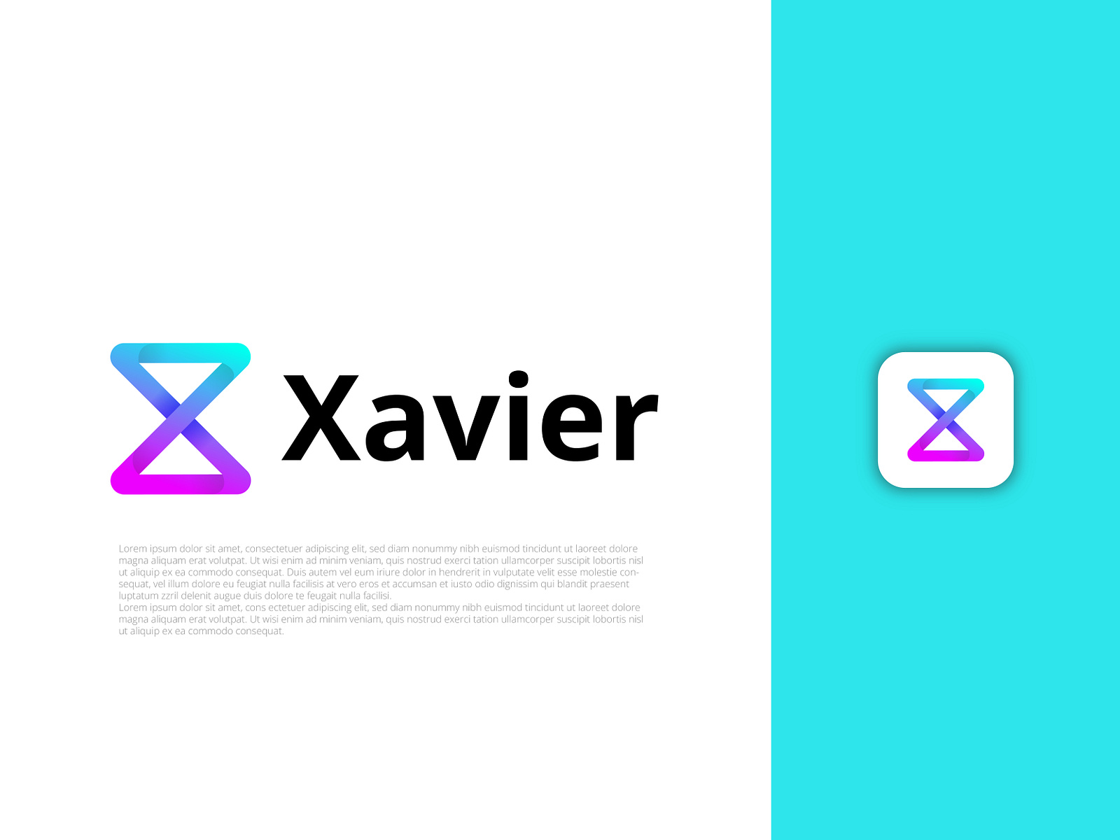 X letter modern 3d logo design| letter logo mark by Mahbub Brand| Logo ...