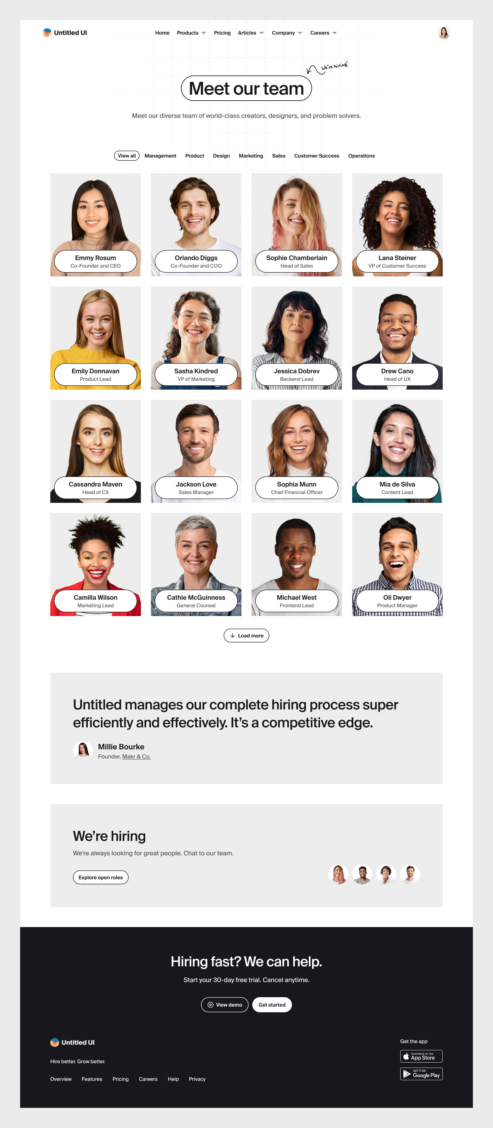 Meet our team — Untitled UI by Jordan Hughes® on Dribbble