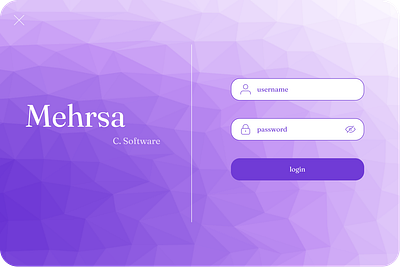 mehrsa login page graphic design ui