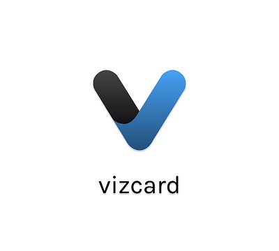 vizcard logo graphic design logo ui