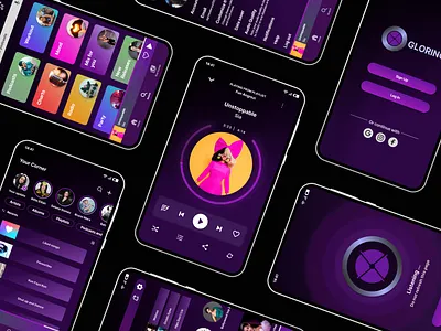 Music App UI app design figma ui uiux
