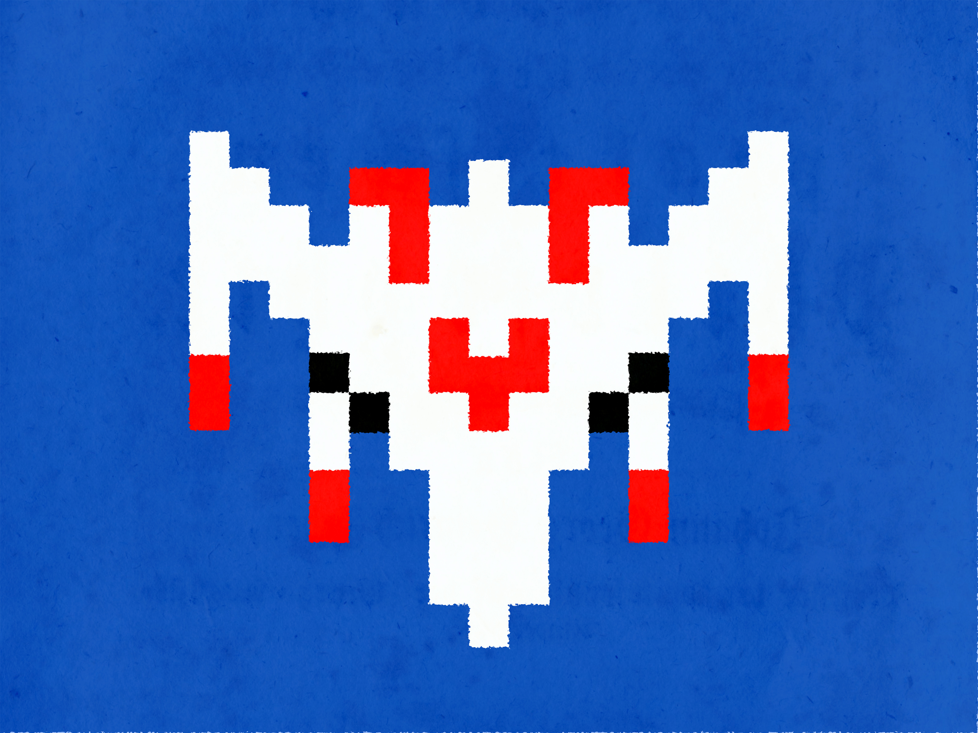 Marauding Mothership 36daysoftype arcade game battle ship spaceship type