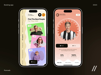 Entertainer Search Mobile IOS App android animation app app design app interaction artists dashboard design entertainer entertainment ios mobile mobile app mobile uii motion online search ui ux videos