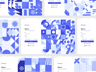 Log in page — Untitled UI create account form geo shapes geometric log in login login form minimal sign in sign up signin signup web design